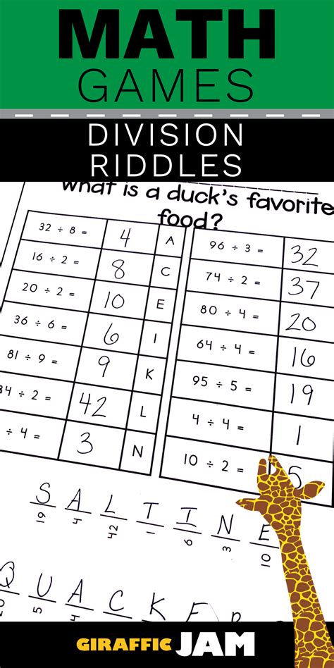 Free Division Math Games Multiplication, Division, Fractions, And Logic ...