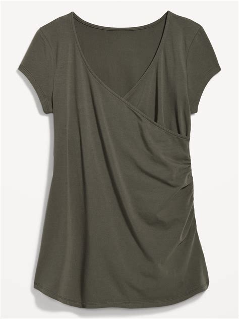 Maternity Cross-Front Nursing T-Shirt | Old Navy
