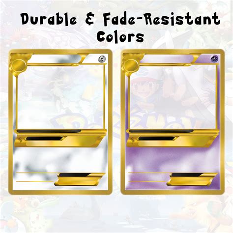 Customizable Pokemon Card Templates Pack - Distressed Design, Dıgıtal ...