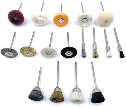 Aone Nylon,Brass,Steel,Muslin,Cotton,Felt & Scotch 17pcs Mix End ...