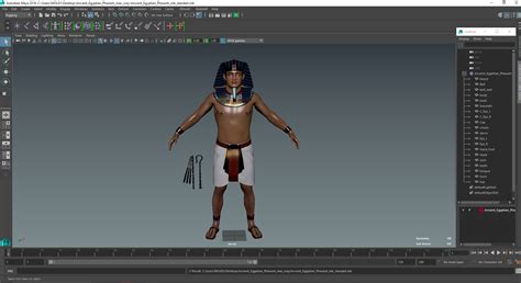 Ancient Egyptian Pharaoh 3D model | 3D Molier International