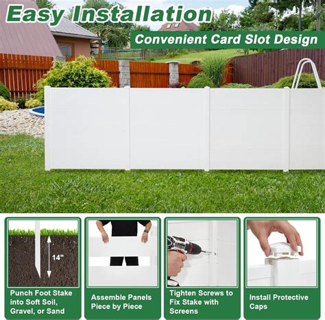 Buy Avocahom Outdoor Privacy Screen 2 Panels, 48W x 49H Decorative Air ...