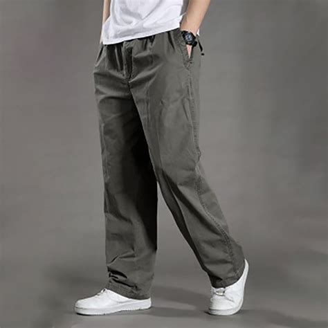 Big and Tall Pants for Men Slim Fit Straight Leg Pants Cotton Jogger ...
