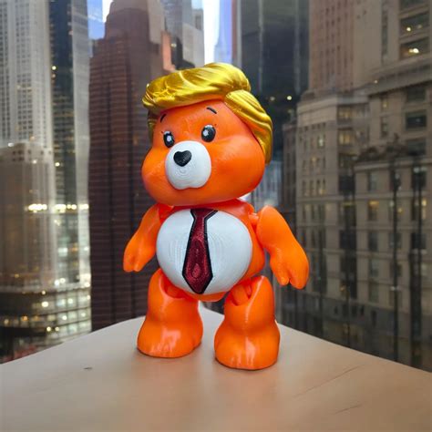 Trump Care Bear, Bears that don't care, Donald Trump, Print in Place ...