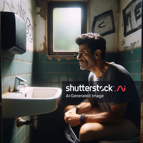 Spanish Man Around 35 Sitting Toilet AI-generated image 2449456005 ...