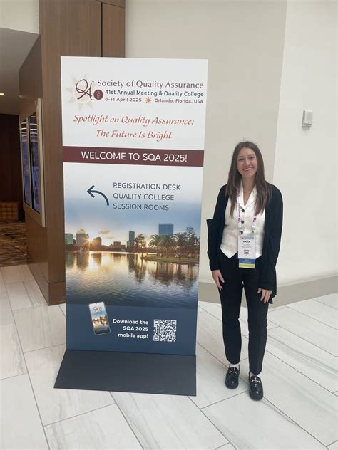 I had the honor of attending the annual Society of Quality Assurance ...