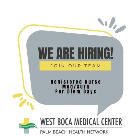 To apply or search for jobs at West Boca Medical Center, visit https ...