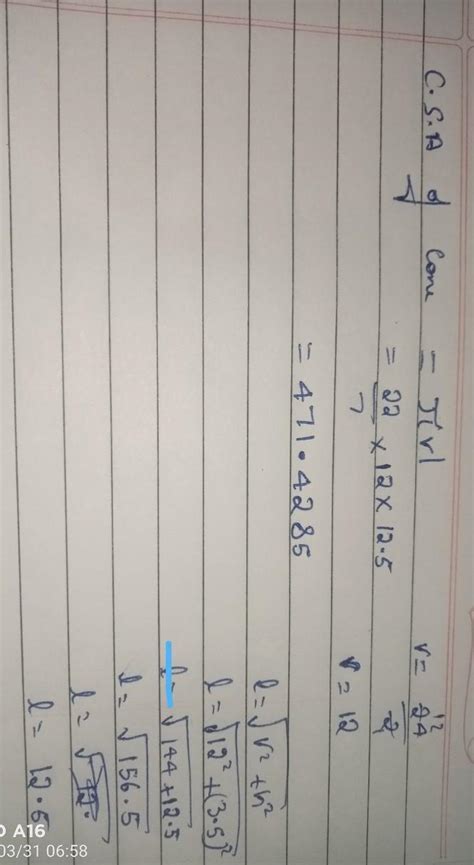 a heap of rice is in the form f a cone of base diameter 24m and the ...