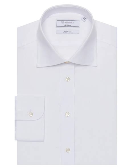 Camicissima Regular Fit Men’s White Permanent Cotton Shirt – OSL LUXURY ...