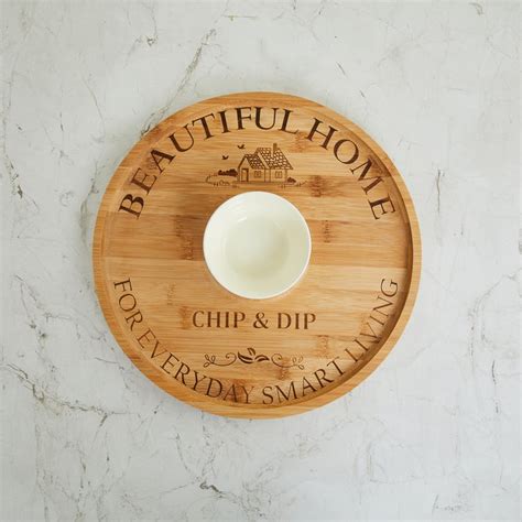 Buy Mendo Bamboo Chip and Dip Plate - 32cm from Home Centre at just INR ...