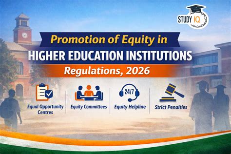 Promotion of Equity in Higher Education Institutions Regulations, 2026 ...