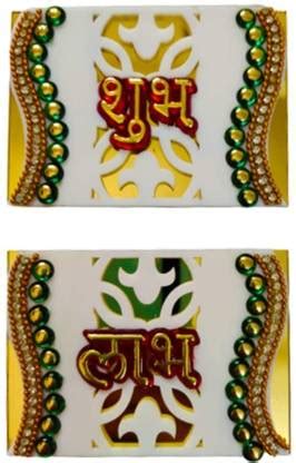 Avanti Creation Acrylic Handcrafted Decorative Shubh Labh Sticker for ...