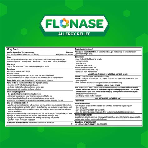 Flonase Allergy Relief Nasal Spray, 24 Hour Non Drowsy Allergy Medicine ...