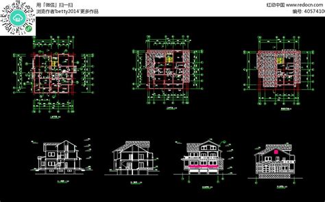 多套别墅建筑施工图纸（含效果图）免费下载 - 别墅图纸 - 土木工程网