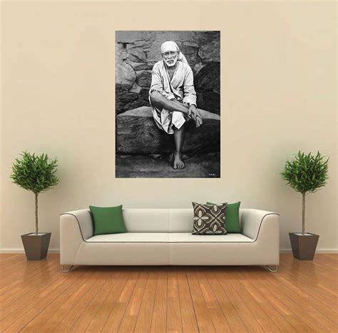 Shinde Exports Shirdi Saibaba Wall Paper Poster Religious 30 X ...