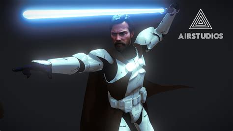 Obi Wan With Clone Armor (Rigged) - Buy Royalty Free 3D model by ...