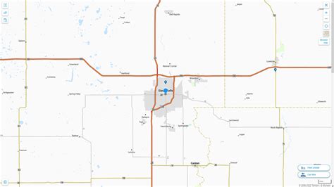 Sioux Falls, South Dakota Map