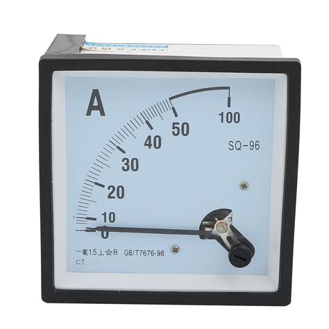 uxcell SQ96 AC 0-50A 1.5 Class FineTuning Panel Analog Ammeter Current ...