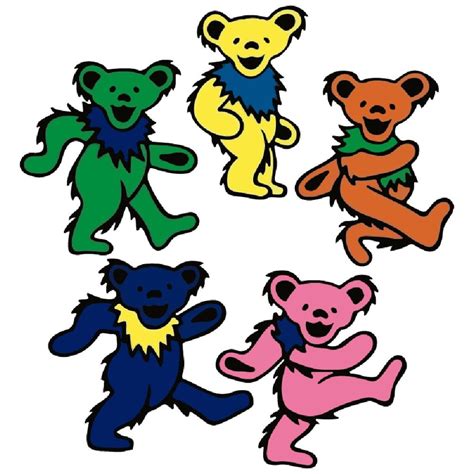 Grateful Dead Dancing Bears Svg,grateful Dead Skull Dancing Bears PNG ...