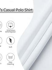 Men's Sports Polo Shirts Golf Shirt Casual Sports Tops Ribbed Polo ...