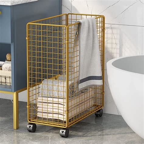 Metal Laundry Basket Brown at Joy Herman blog