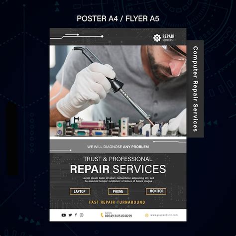 Image result for Computer Servicing System Poster