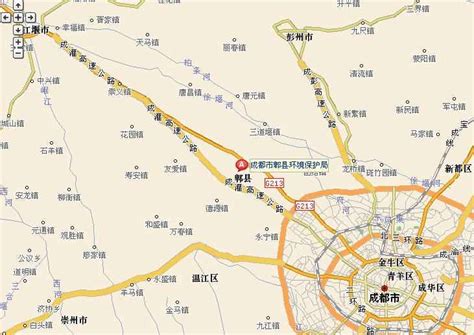 成都市郫县地图|四川