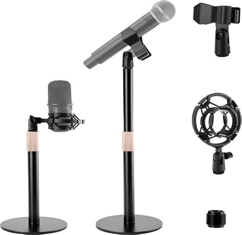 Amazon.com: Mippko Desk Microphone Mic Stand, Adjustable Height Table ...