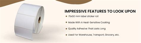 BlackDreams® Self Adhesive Direct Thermal Barcode Labels Stickers 3X2 ...