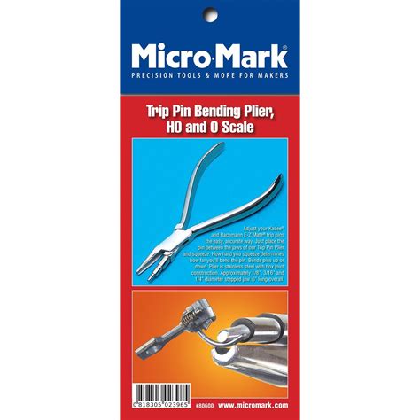 Trip Pin Bending Plier, HO and O Scale – Micro-Mark