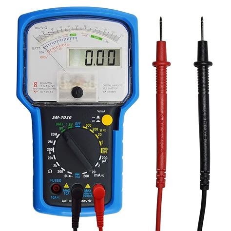 Buy Combination Analog and Digital Multimeter with Test Leads, Measures ...