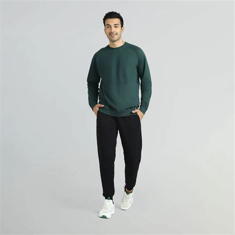Buy Sweatshirt for Men - Cruze French Cotton Sweatshirts Forest Green ...