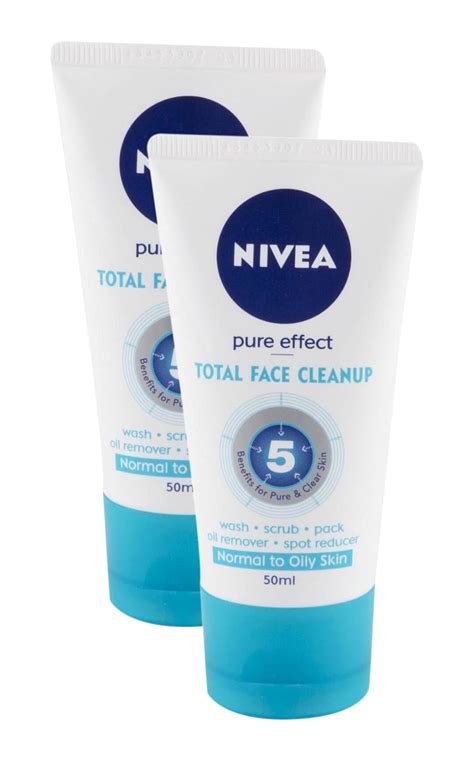 Big Bazaar Combo - Nivea Total Face Cleanup Pure Effect, 50ml (Pack of ...
