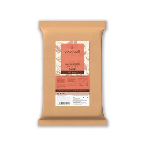 Cocoacraft 85% Bitter Dark Chocolate Couverture Slab (1KG) Chocolate ...