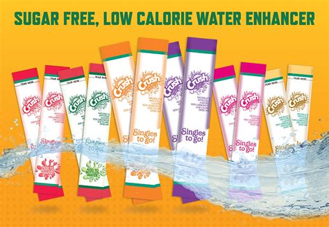 Crush Singles To Go Powder Packets Pineapple Flavor - 72 Total Servings