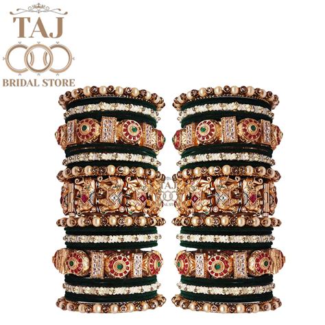 Heavy Bridal Chuda for Weddings With New Elephant Design – Taj Bridal Store