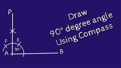 Image result for Construct an Angle of 90 Using Compass