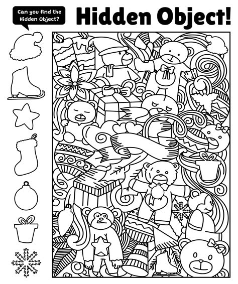 Hidden Pictures Printables - Printable Sight Words List