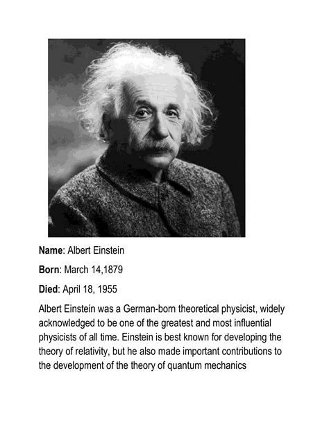 Albert Einstein Quantum Theory
