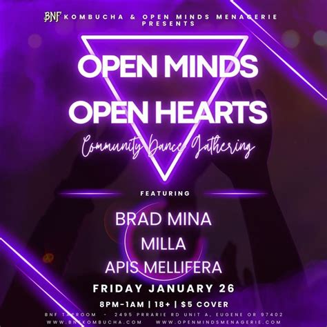 Open Minds, Open Hearts - Community Dance Gathering @ BNF, 2495 Prairie ...