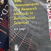 Buy Tests, Measurements And Research In Behavioural Sciences Book ...