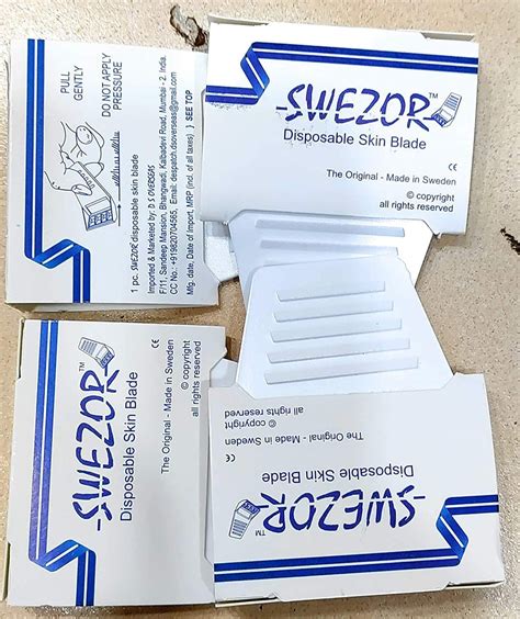 SWEZOR Disposable Skin Blade - The ORIGINAL - MADE IN SWEDEN For Men ...