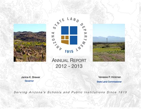 2013 Arizona State Land Department annual report | Arizona Memory Project
