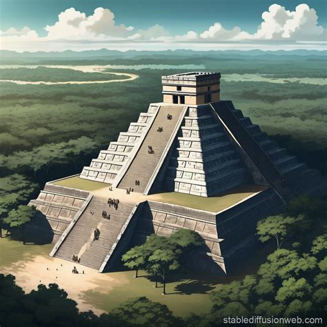 Chichen Itza El Castillo Pyramids | Stable Diffusion Online