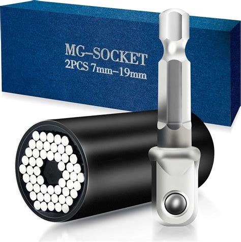 Buy Werzhone Socket Set Universal Socket Attachment Super Socket Grip ...