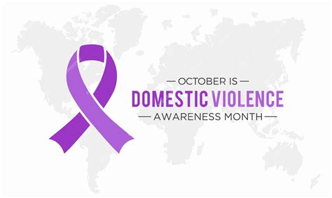 Premium Vector | National domestic violence awareness month is observed ...