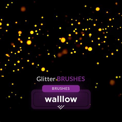 Glitter Photoshop Brushes Set, Sparkle Glitter Brush Pack for Digital ...