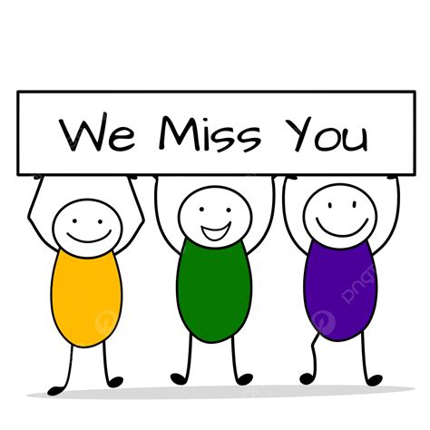 We Miss You Clipart