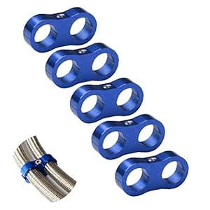 AN6 Separator Aluminum Clamp Fuel Line Fitting Adapter Mounting Clamps ...