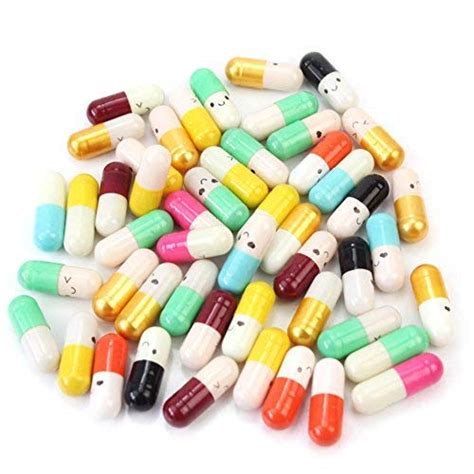 Bilibili 50 PCS Secret Paper Message in A Bottle Capsule Letter Cartoon ...